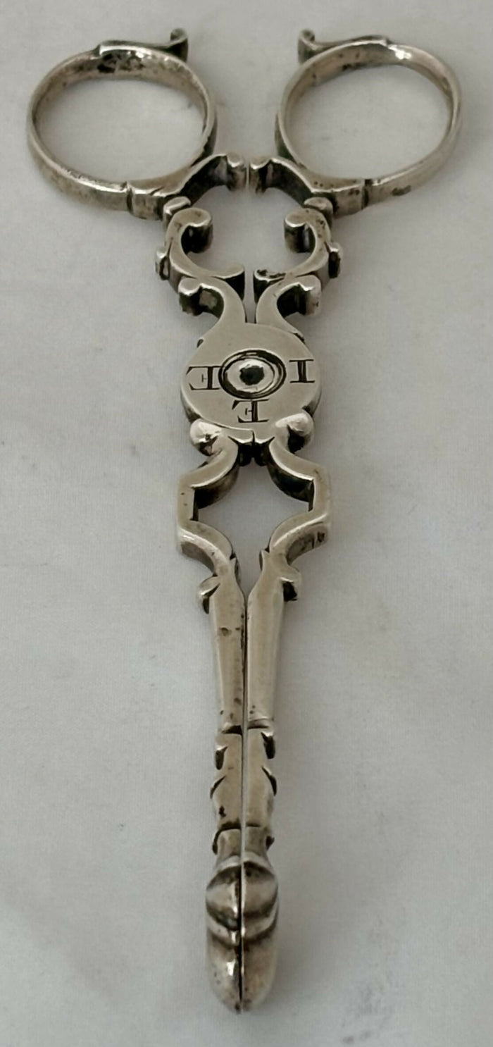 George III Pair of Silver Tea Tongs. London circa 1760, James Graham.