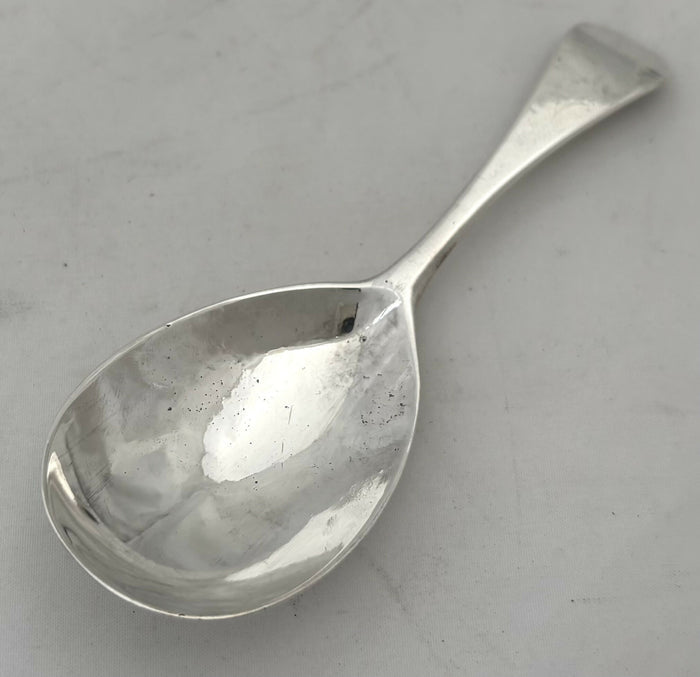 George III Silver Caddy Spoon. London 1790 Peter & Ann Bateman.