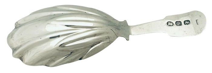 George III Silver Caddy Spoon. London 1817 Sarah Snatt.