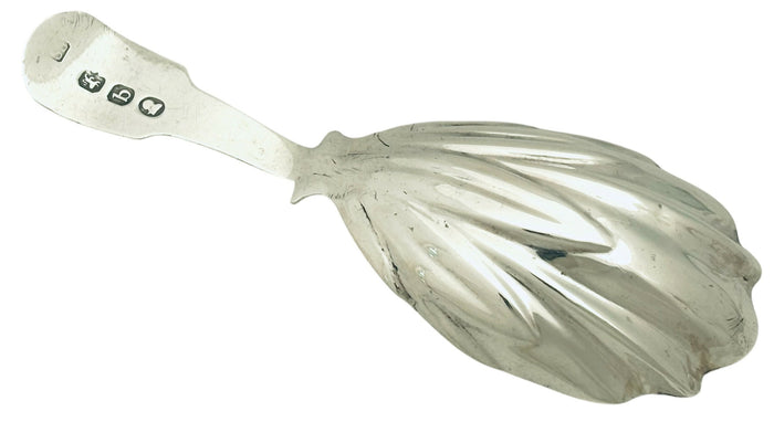 George III Silver Caddy Spoon. London 1817 Sarah Snatt.