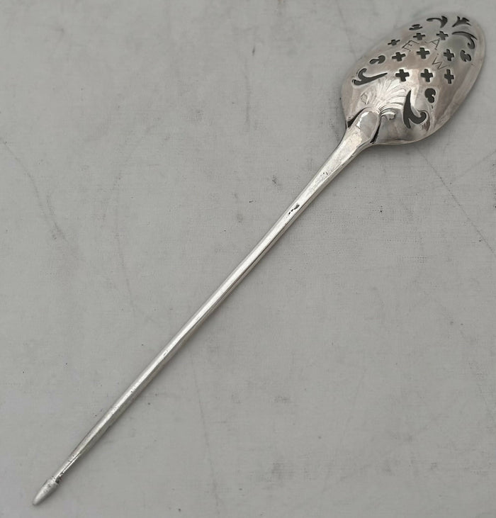 George III Silver Mote Spoon, circa 1760.