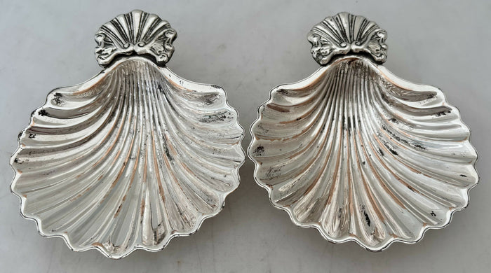 George IV Pair of Old Sheffield Plate Butter Shells, circa 1820.