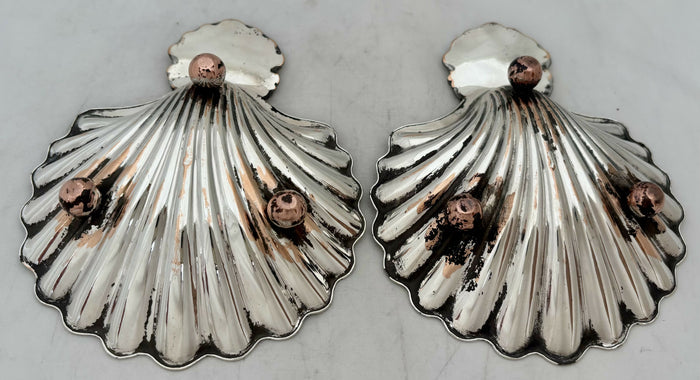 George IV Pair of Old Sheffield Plate Butter Shells, circa 1820.