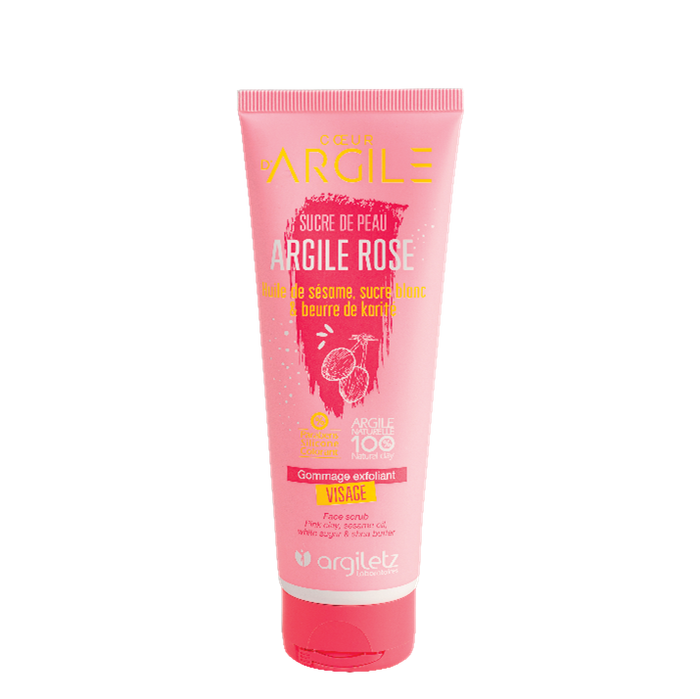 Gommage Exfoliant Visage - Sucre De Peau Arg. Rose (100ml)
