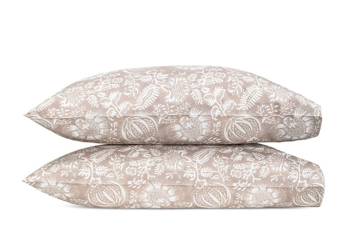 Matouk Schumacher Pillowcases - Granada Dune King Case Pair at Fig Linens and Home