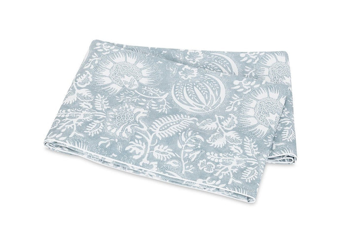 Flat Sheet - Granada Hazy Blue Bedding by Matouk Schumacher at Fig Linens and Home