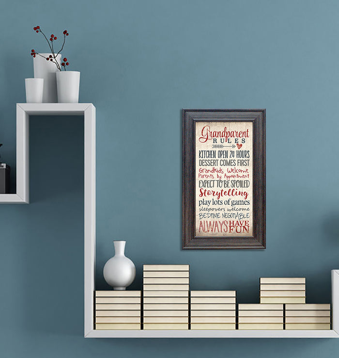 Grandparent Rules: Framed with Glass