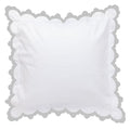 Gray Pointy Scallop Shams