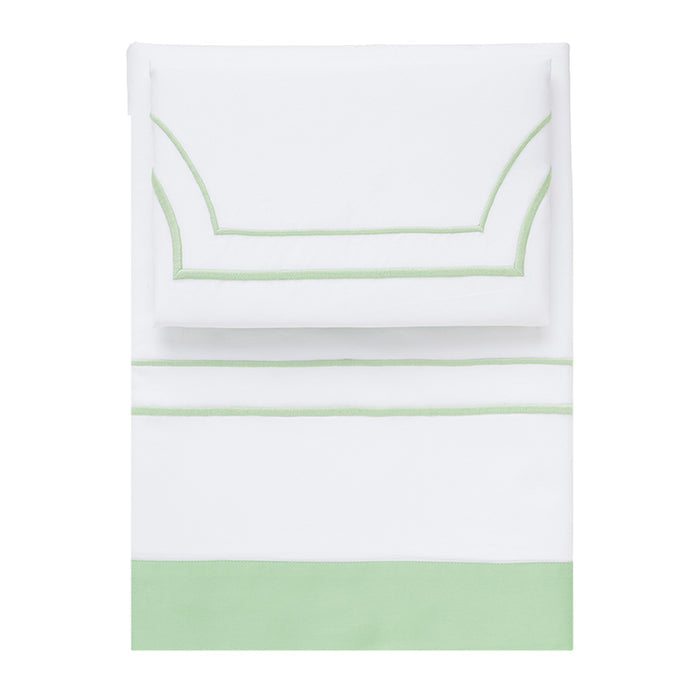 Green Block Border Sheets