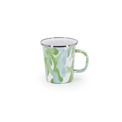 Green & Blue Marbled Enamelware