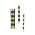 Green Stripe Taper Candles in Box - The Preppy Bunny