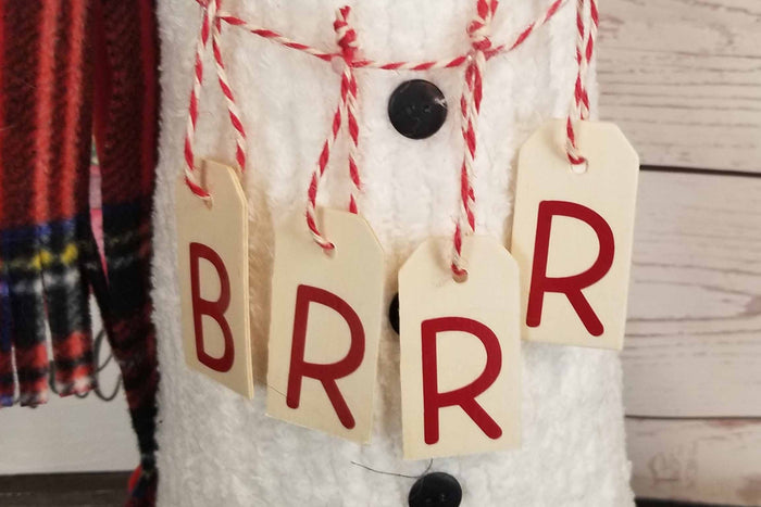 Handcrafted 22" Chenille Snowman, Primitive Farmhouse Christmas Decor, One of a Kind Holiday Snowman, Rustic Winter Shelf Decor