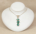 Handcrafted Sterling Silver & Chrysoprase Pendant with 18-Inch Chain