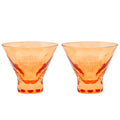 Harley Davidson B&S Stemless Martini Glass Set