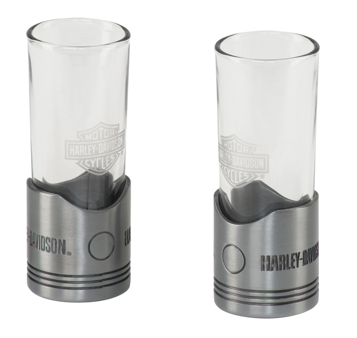 Harley Davidson Piston Shot Glass Set