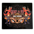Harley Davidson Sworn to Fun Babes Tin Sign