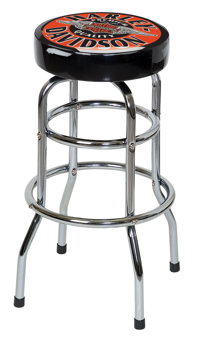 Harley Davidson Winged B&S Bar Stool