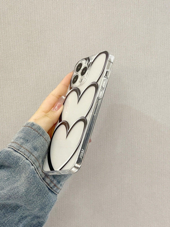 Heart Pattern Phone Case With Lanyard - Decotree.co Online Shop
