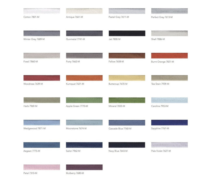 Fig Linens - Hepburn Embroidered Bedding by Legacy Home - Thread Colors