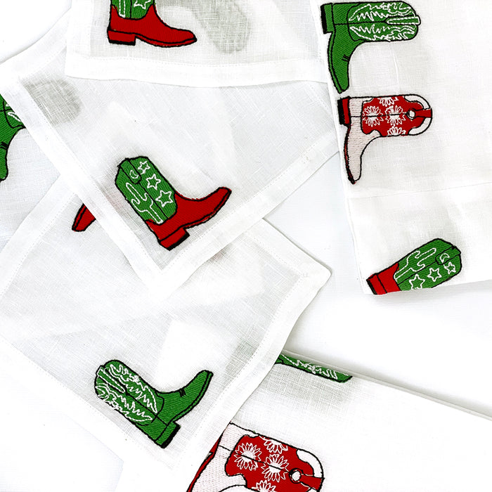 Holiday Cowboy Boot Tip Towel