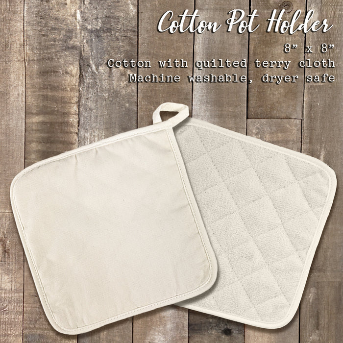 Home with City and State - Custom Cotton Pot Holder