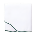 Hunter Green Pique Scallop Coverlets
