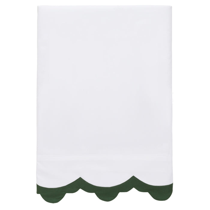 Hunter Green Pointy Scallop Duvet