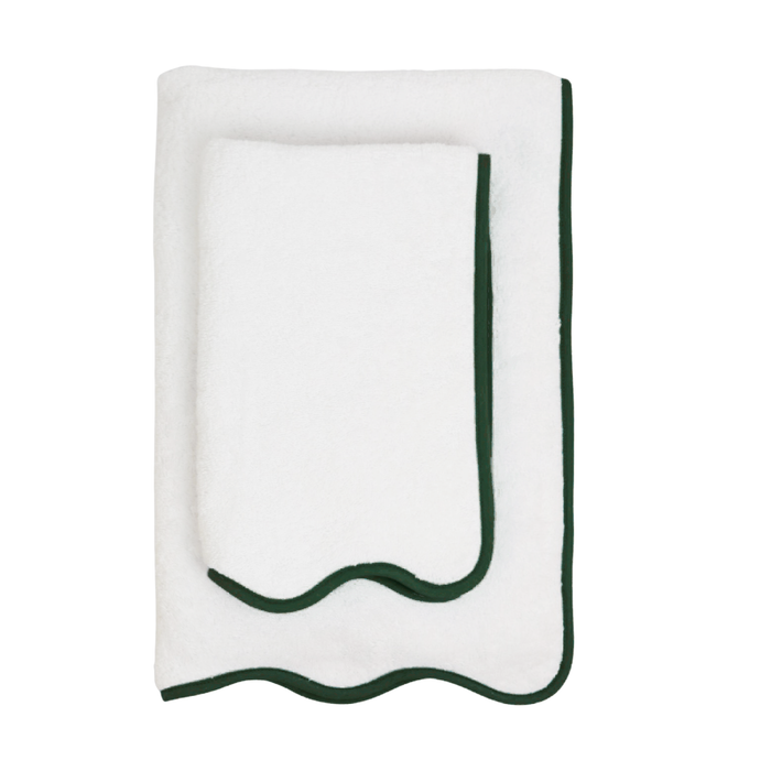 Hunter Green Somerset Scallop Towel Collection