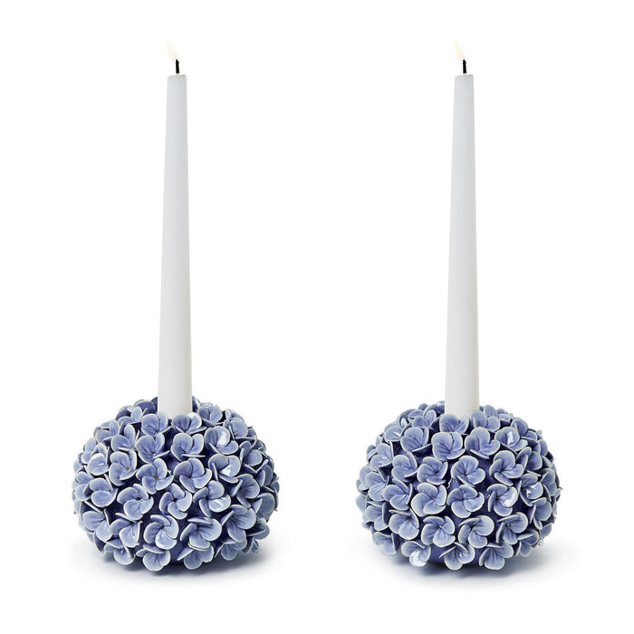 Hydrangea Candle Holder/Bud Vases, set of 2