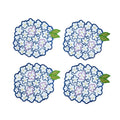 Hydrangea Cocktail Napkins, set of 4
