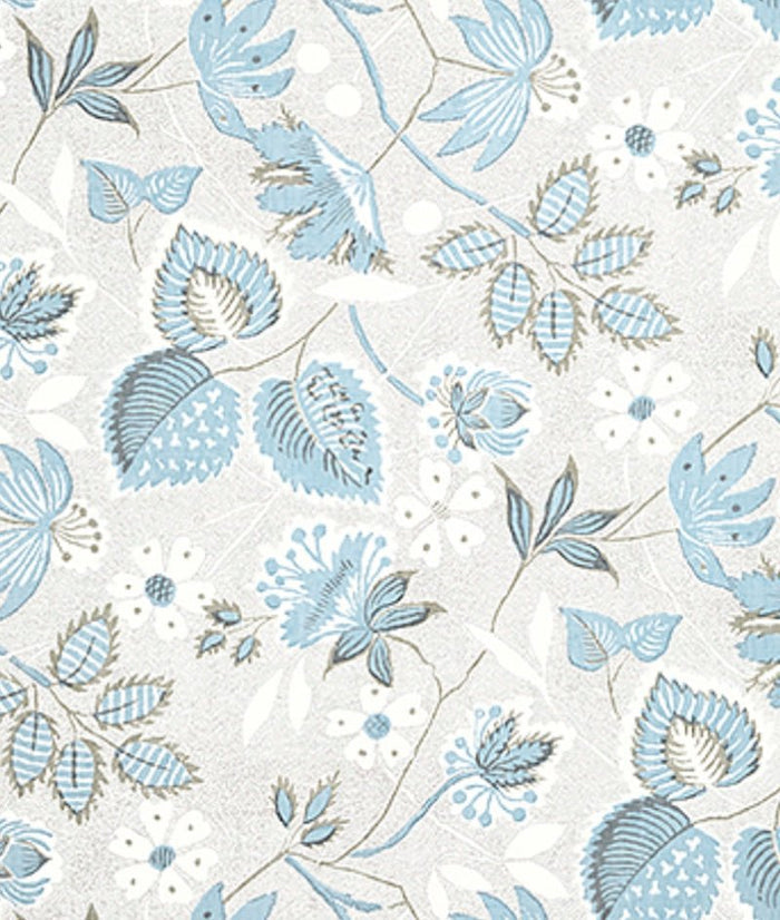 Legacy Linens - Indienne Hazel Spa Swatch for Bedding - Thibaut Anna French Fabric