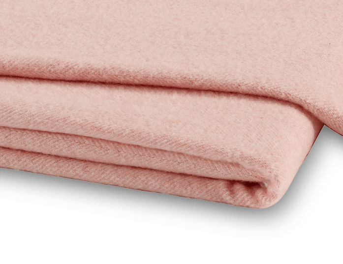 Lands Downunder Italian Herringbone Blush Throw by Lands Downunder - 51" x 67" Throw Blush at FIG LINENS AND HOME - 2