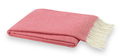 Lands Downunder Italian Herringbone Coral Throw by Lands Downunder - 51" x 67" Throw Coral at FIG LINENS AND HOME - 1