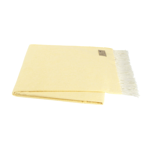 Italian Herringbone Throw, Butter