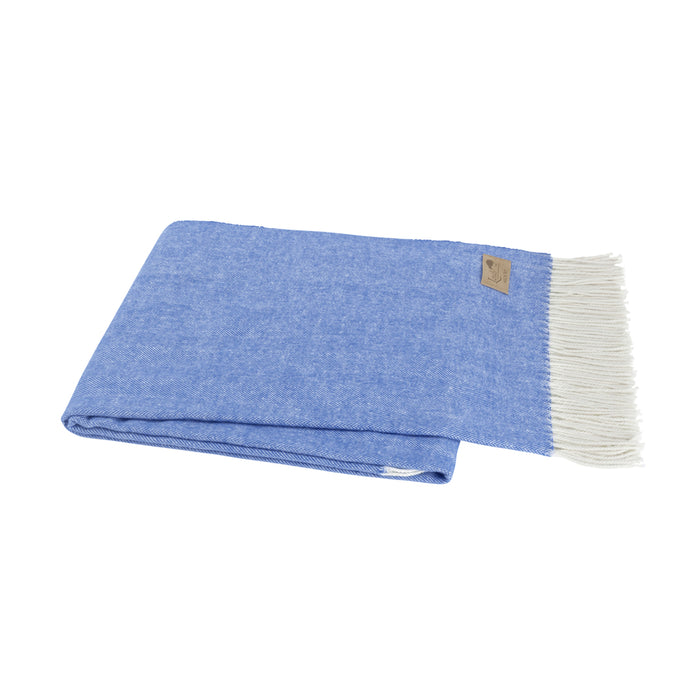 Italian Herringbone Throw, Marina