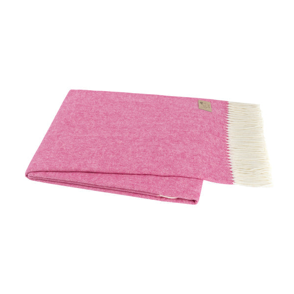 Italian Herringbone Throw, Orchid