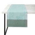Table Runner - Le Jacquard Francais Jardin d'Eden Cascade Blue Table Linens