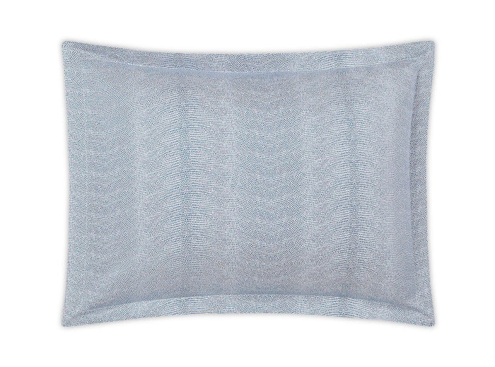 Matouk Jasper Pillow Sham at Fig Linens and Home Steel Blue