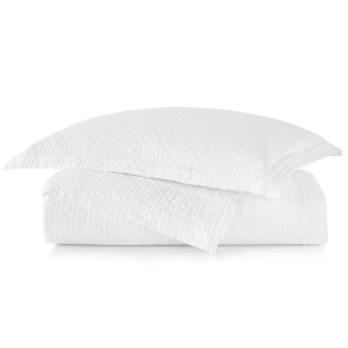 Juliet White Coverlets and Sham - Peacock Alley