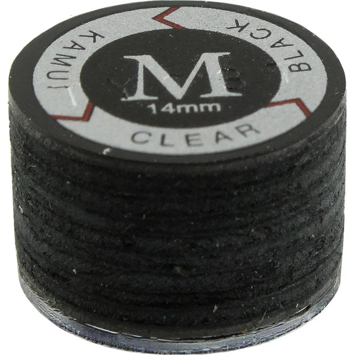Kamui Clear Black Billiard Cue Tip - Medium 14mm