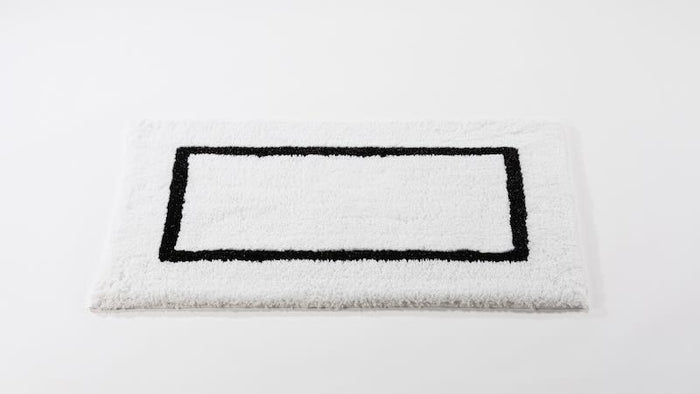 Flat Karat 20x31 Black 990 Bath Rug by Abyss at Fig Linens and Home