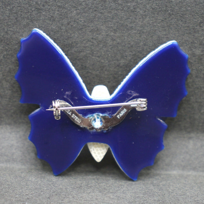 Lea Stein blue “Butterfly” brooch