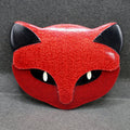 Lea Stein red “Cat head” brooch
