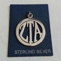 Lg Circle Monogram Pendant - Zeta Tau Alpha
