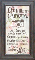 Life is Like A Camera: Framed with Glass