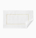 Lindo Bath Rug in White and Ivory by Sferra - Non-skid backing Bathroom Rug - Image 1