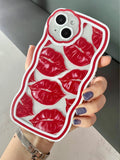 Lip Print Clear Phone Case - Decotree.co Online Shop