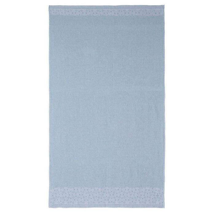 Fig Linens - Lula Blue Ice Linen Bath Towels by Le Jacquard Français