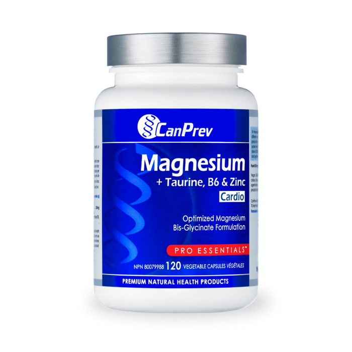 Magnesium Cardio + Taurine, B6 & Zinc (120 Vcaps)