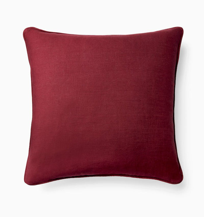 Manarola Pink and Merlot Decorative Pillow by Sferra DECORATIVE PILLOW 20X20 PINK/MERLOT at FIG LINENS AND HOME 2
